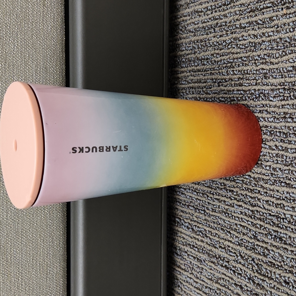 Starbucks 24oz Rainbow Cold Cup